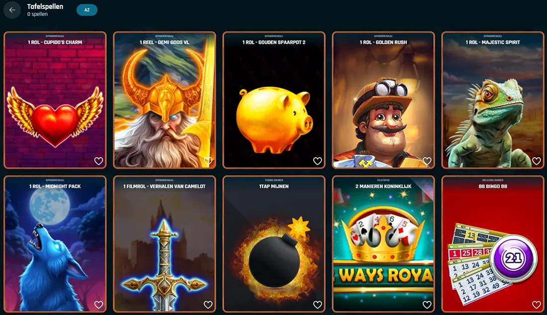 RingoSpin Casino Tafelspellen